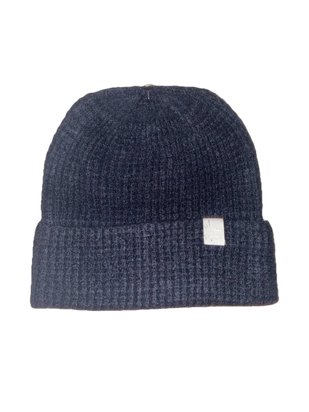 Unisex Offline By Aerie Navy Blue Cuffed Waffle Knit Beanie One Size Cozy Winter